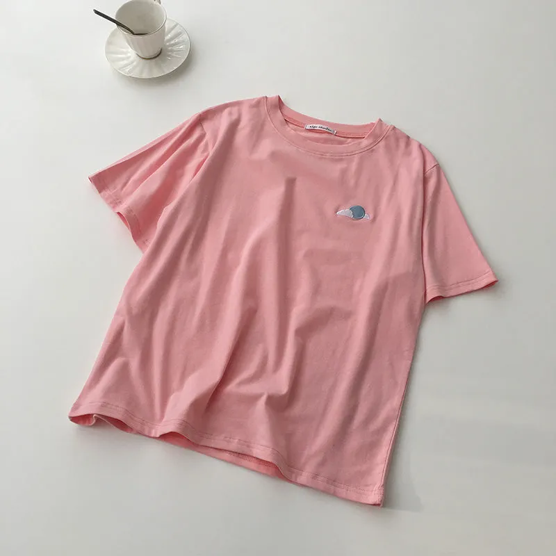 “SUN AND MOON” T-SHIRT W041601