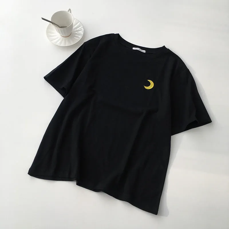 “SUN AND MOON” T-SHIRT W041601