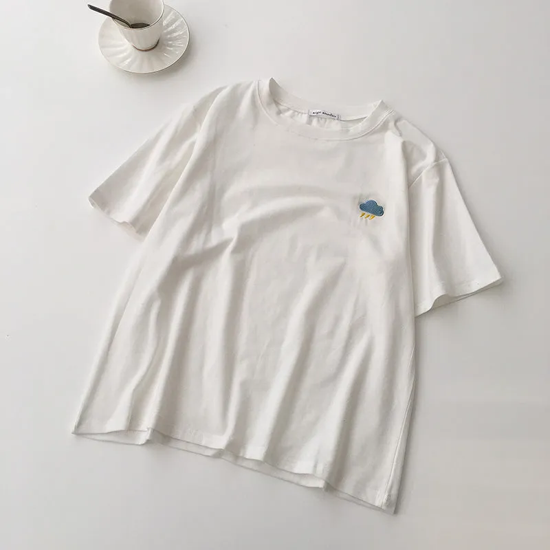 “SUN AND MOON” T-SHIRT W041601