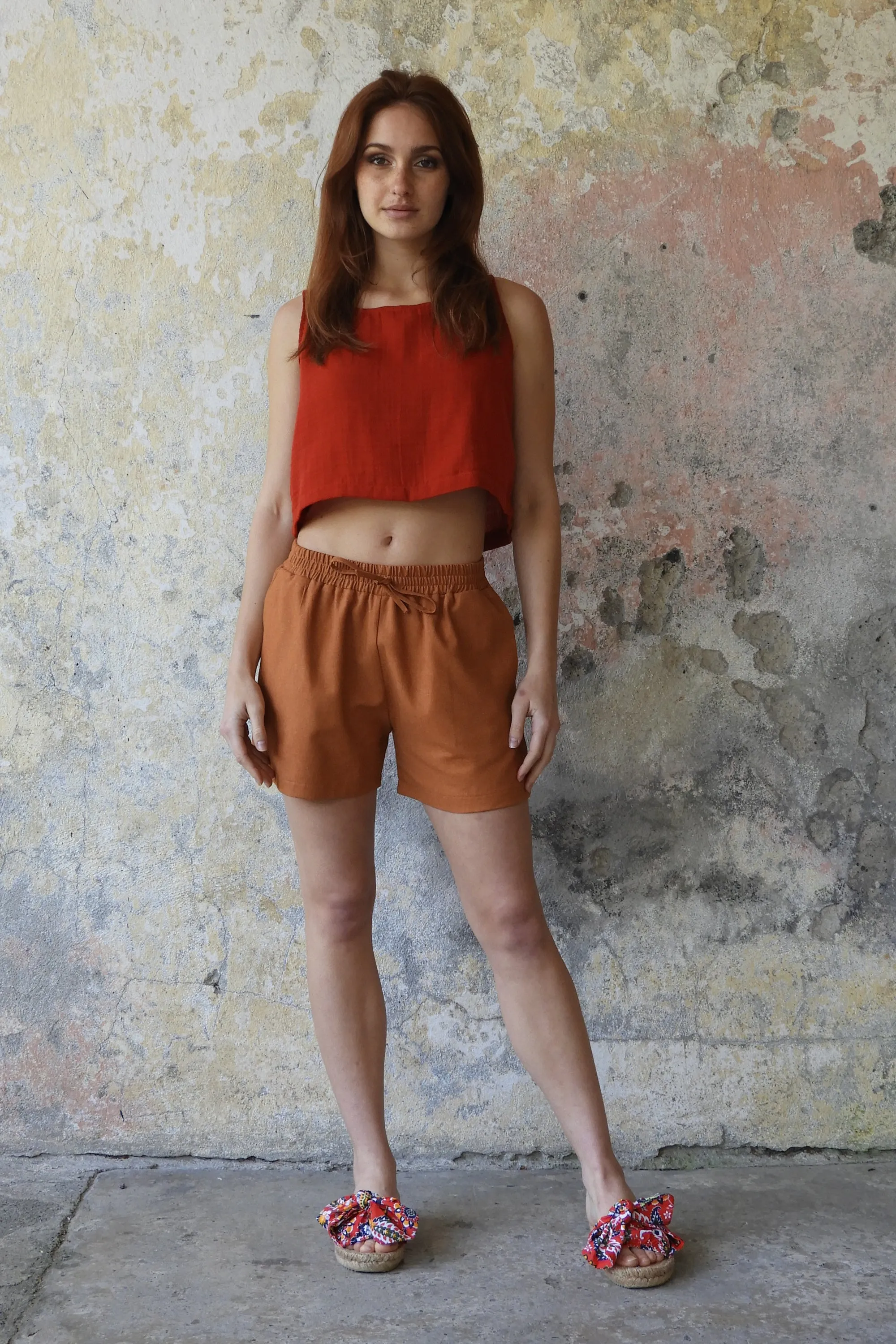 TERRA Women's Linen Blend Shorts