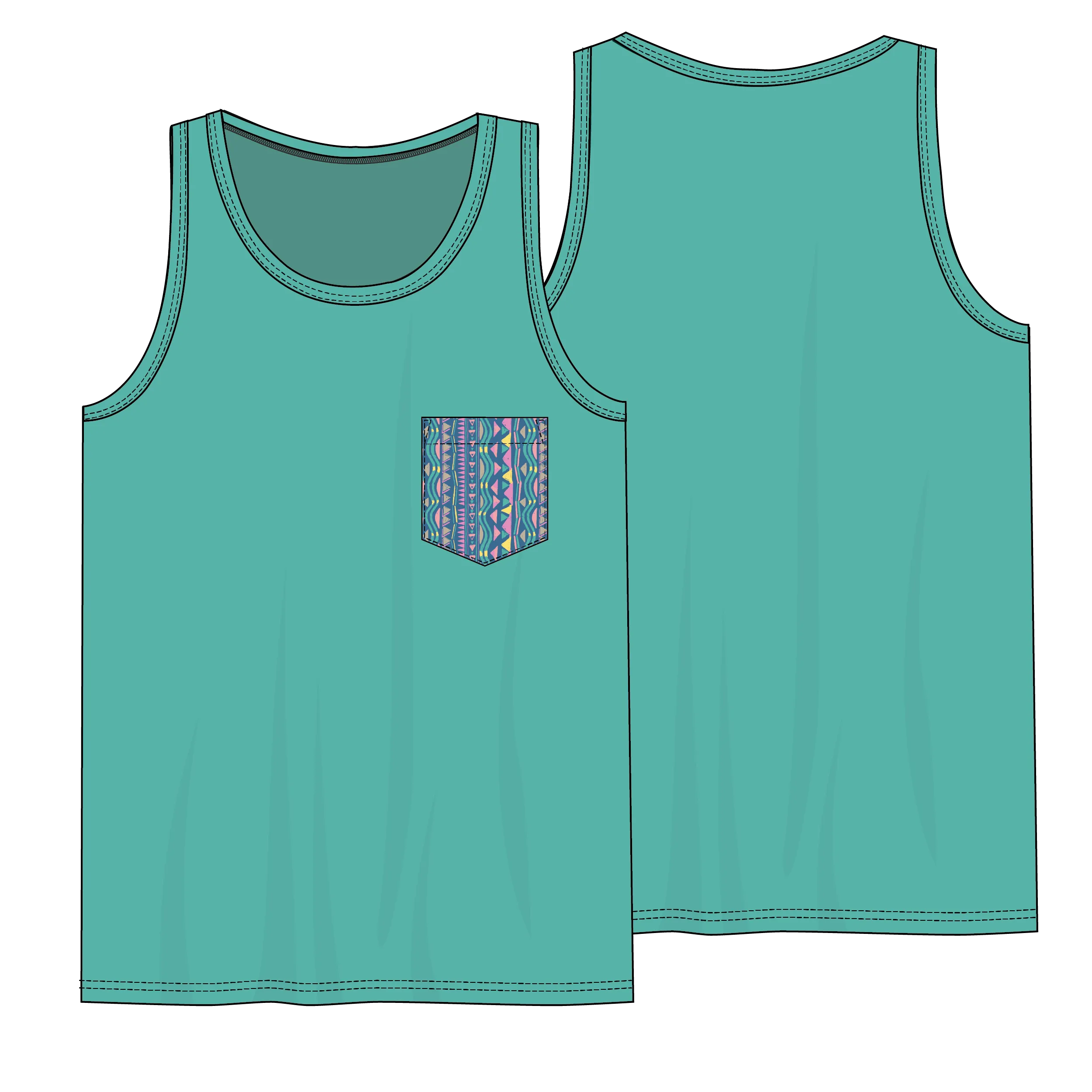 The One With The Pocket Tank Top