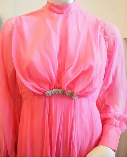 The Perfect Hostess Wears Pink Vintage Maxi Dress