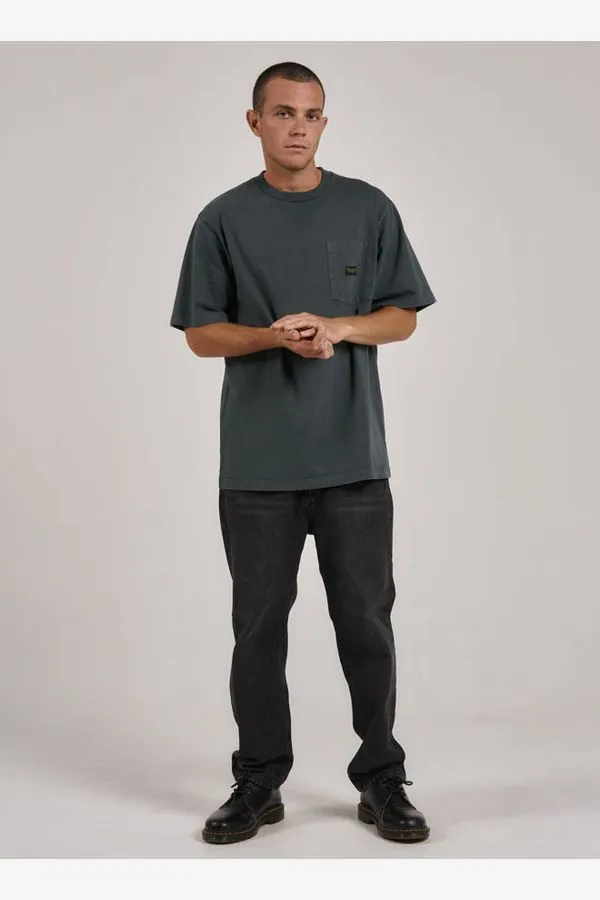 THRILLS UNION OVERSIZE FIT POCKET TEE - SPRUCE