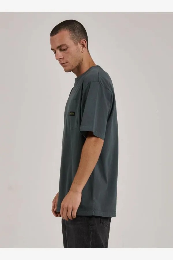 THRILLS UNION OVERSIZE FIT POCKET TEE - SPRUCE