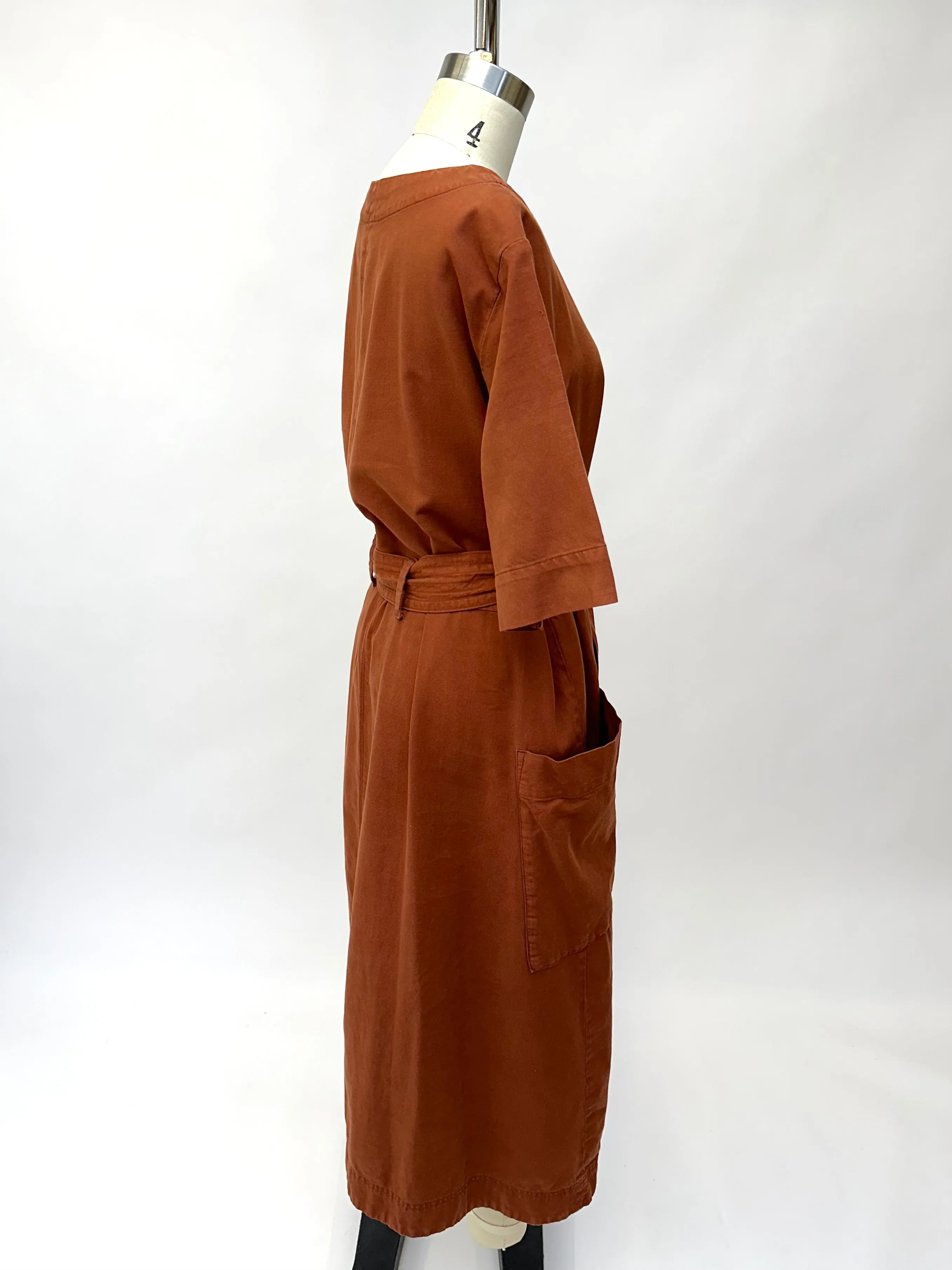 Toast Cinnamon Brown Midi Dress