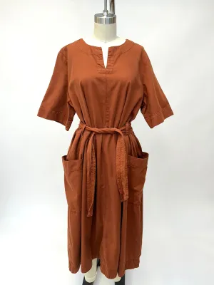 Toast Cinnamon Brown Midi Dress