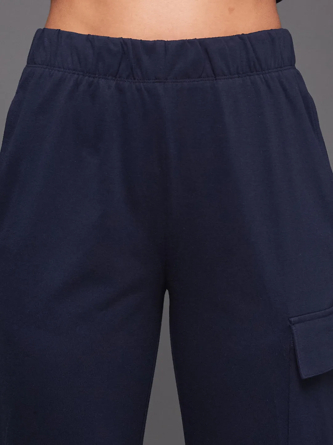 TRAVEL CARGO PANTS - NAVY