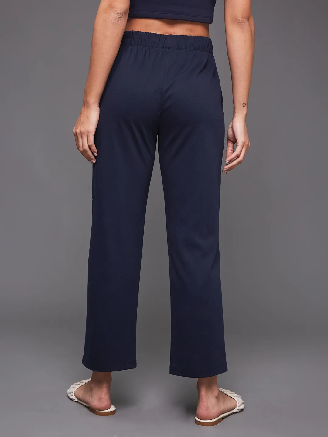 TRAVEL CARGO PANTS - NAVY