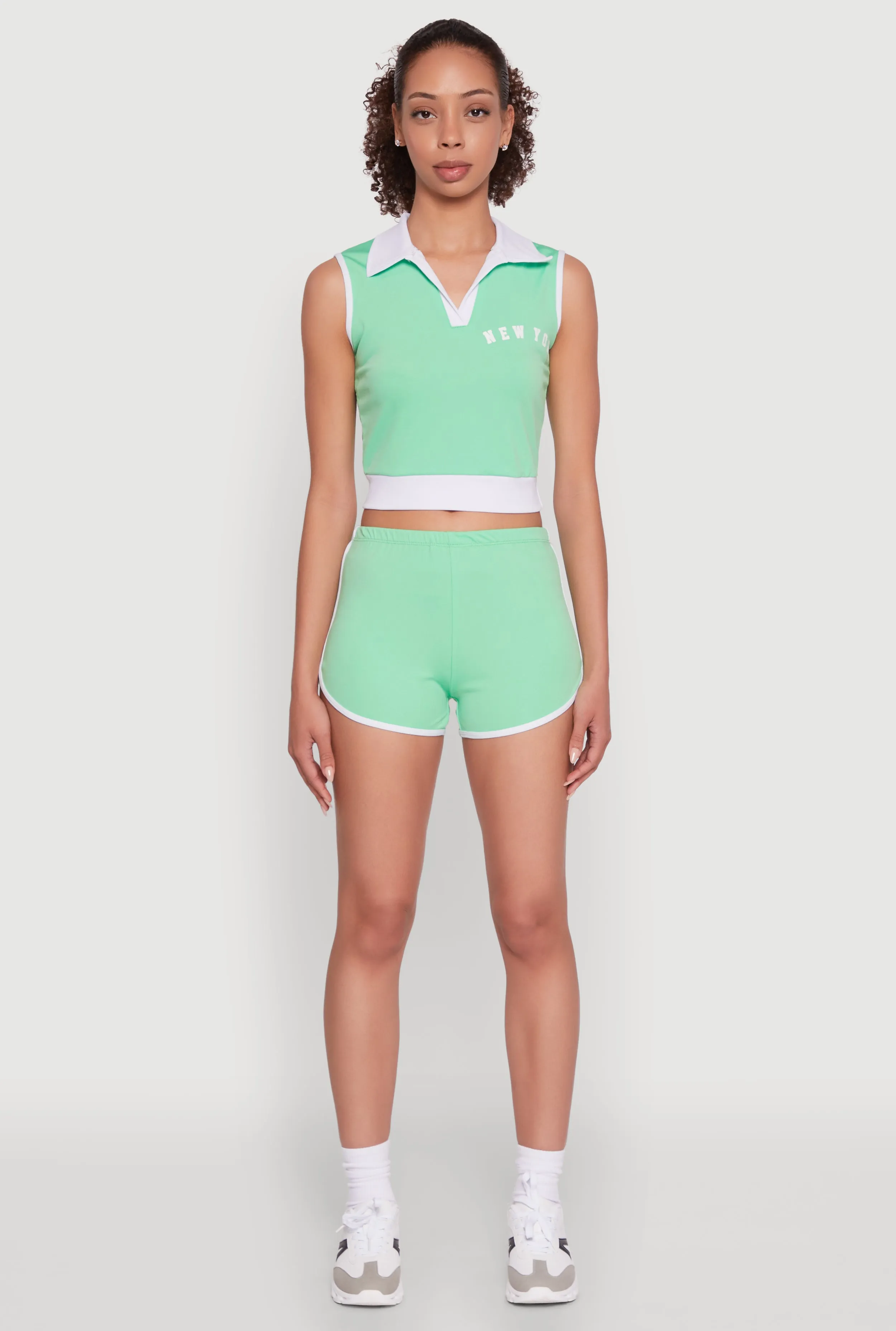 Trendy Contrast Trim Dolphin Shorts
