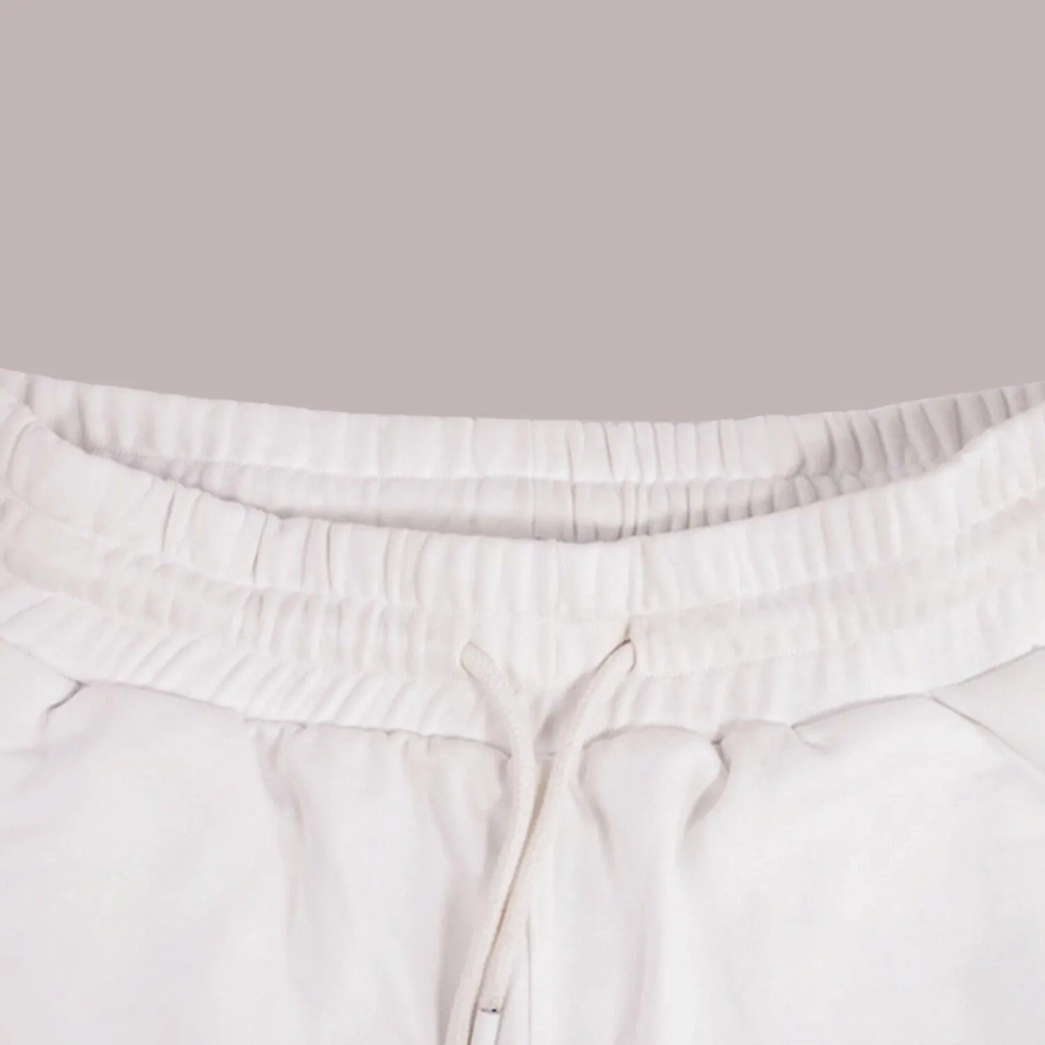Unisex Premium Terry Black Shorts with Tiger Head Logo Embroidery
