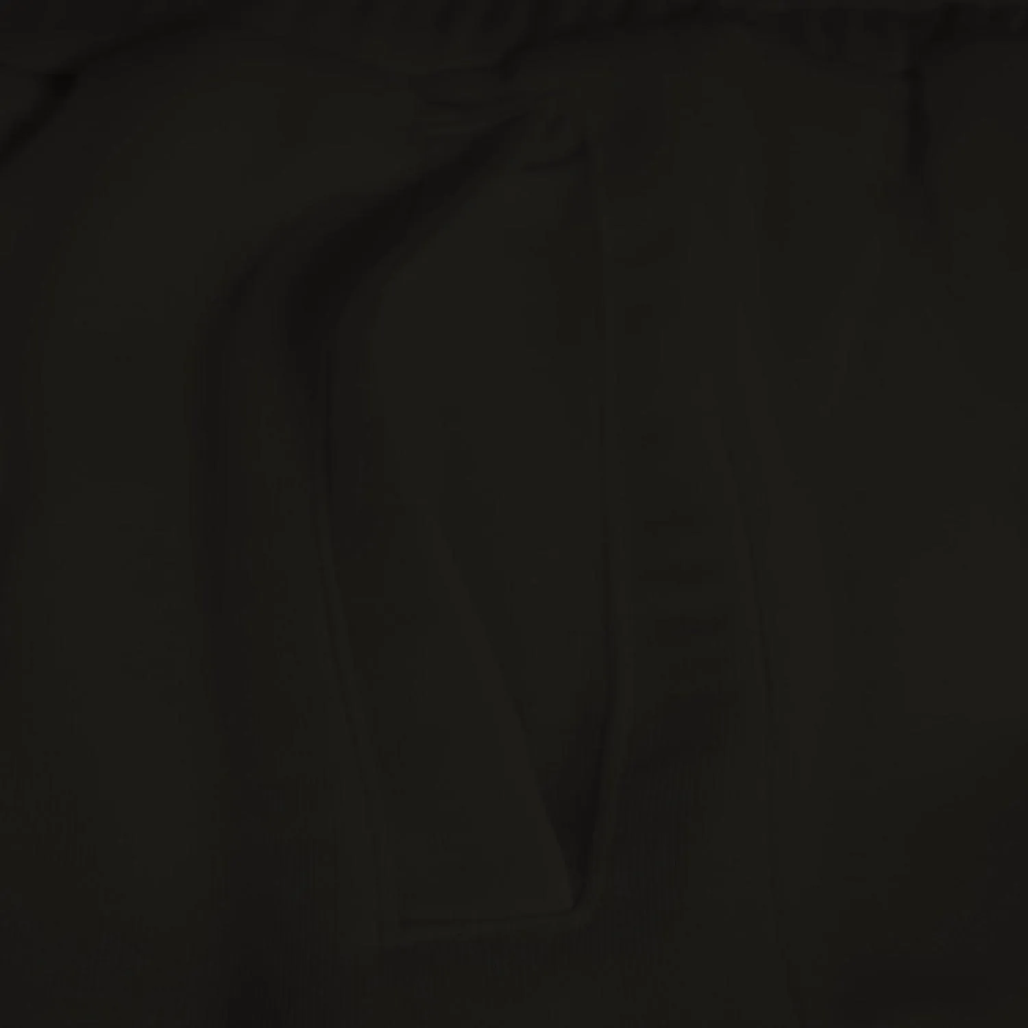 Unisex Premium Terry Black Shorts with Tiger Head Logo Embroidery