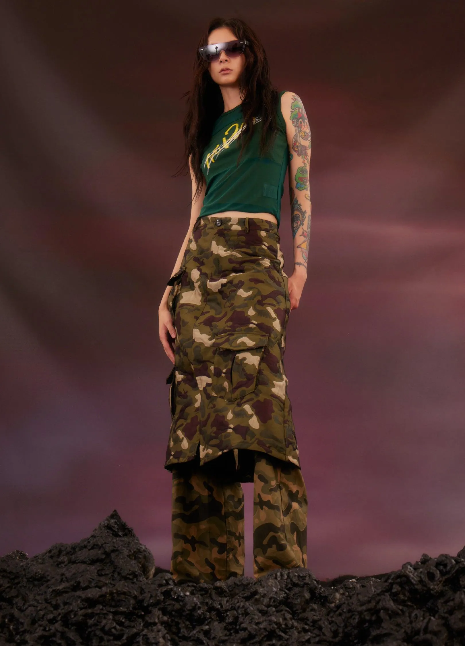 Urban Camo Cargo Trousers