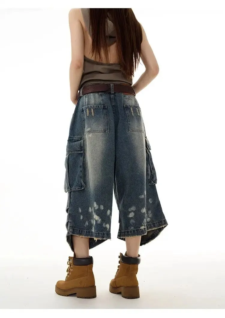 Urban Distressed Cargo Jorts