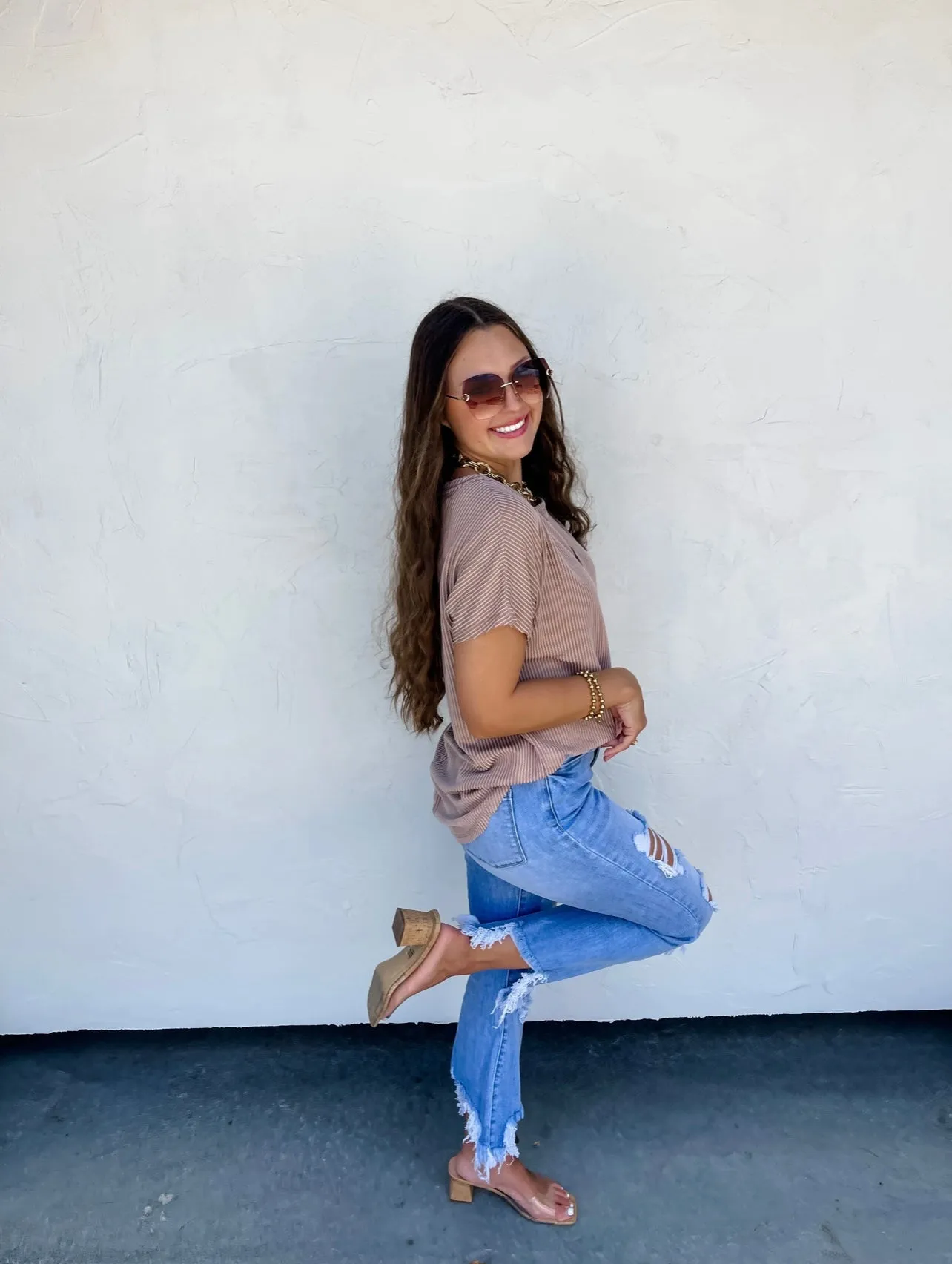 Urban Distressed crop jeans