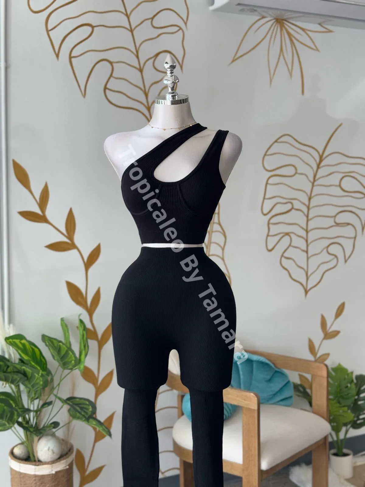 Urban Flex Black High-Waist Pants