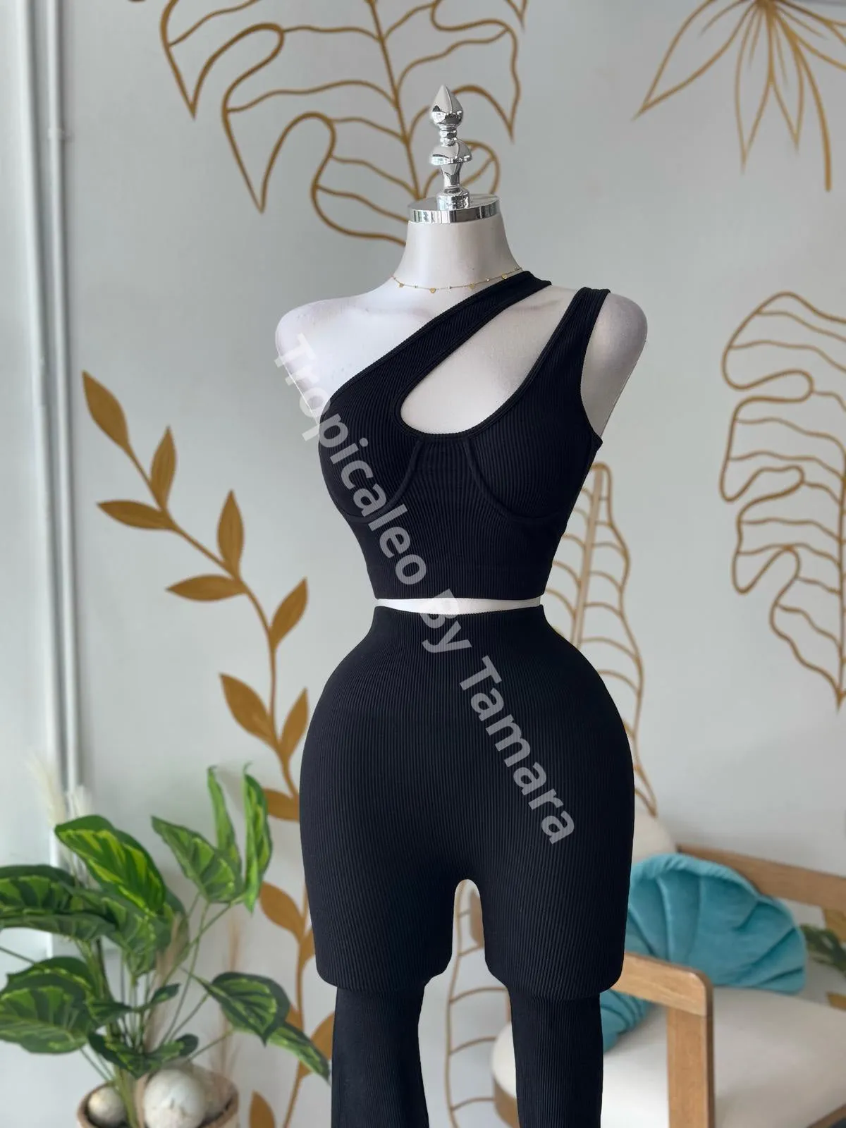 Urban Flex Black High-Waist Pants