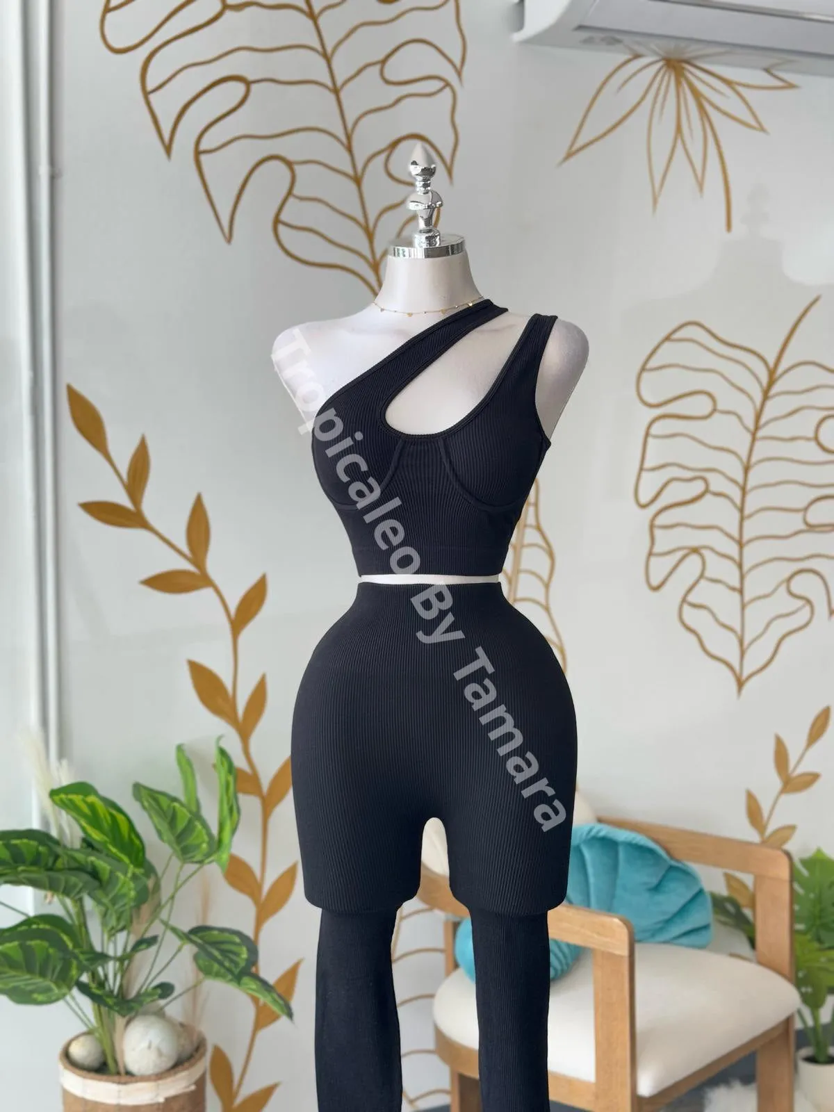 Urban Flex Black High-Waist Pants