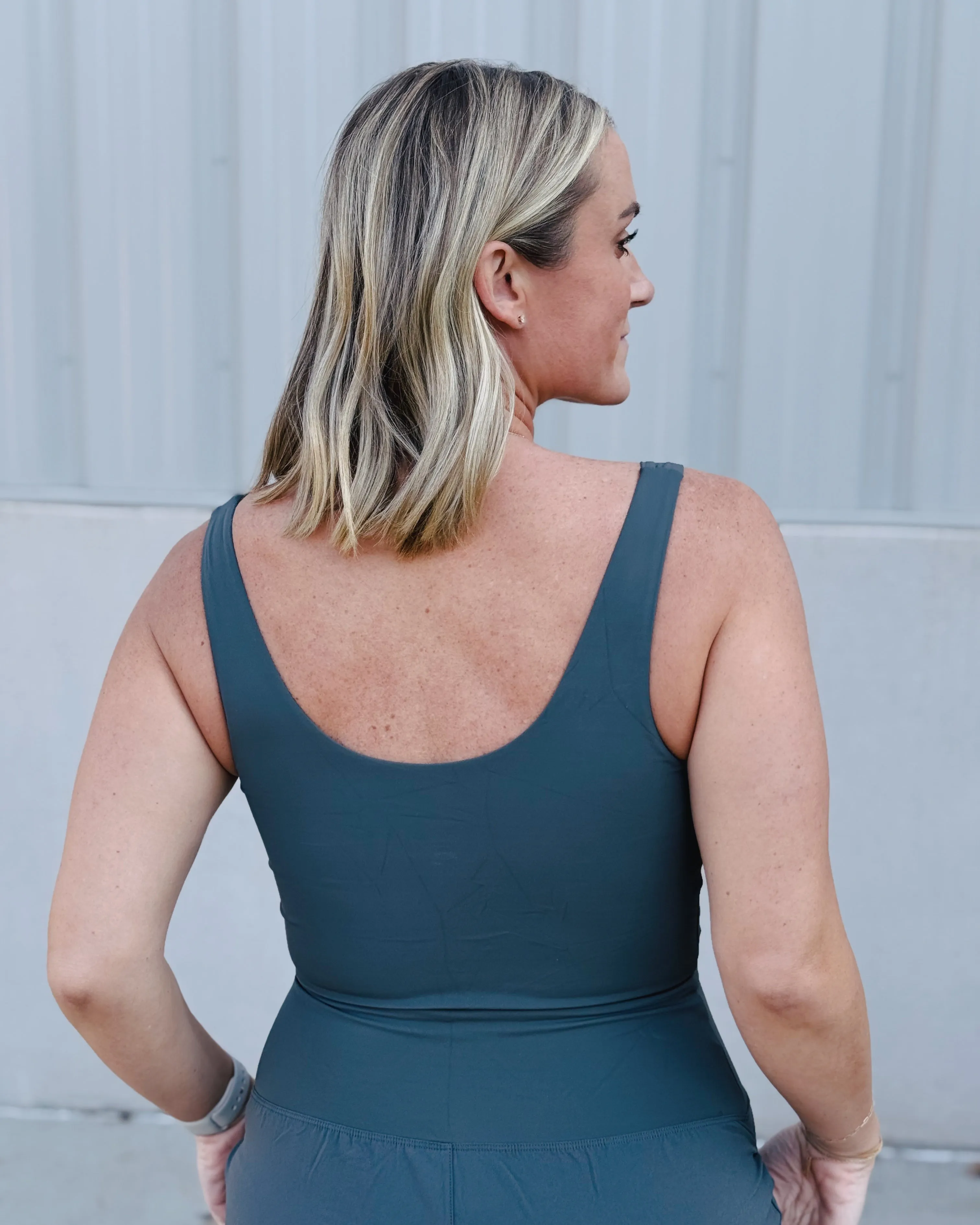 Urban Grey Keyhole Cut Out Active Jumpsuit