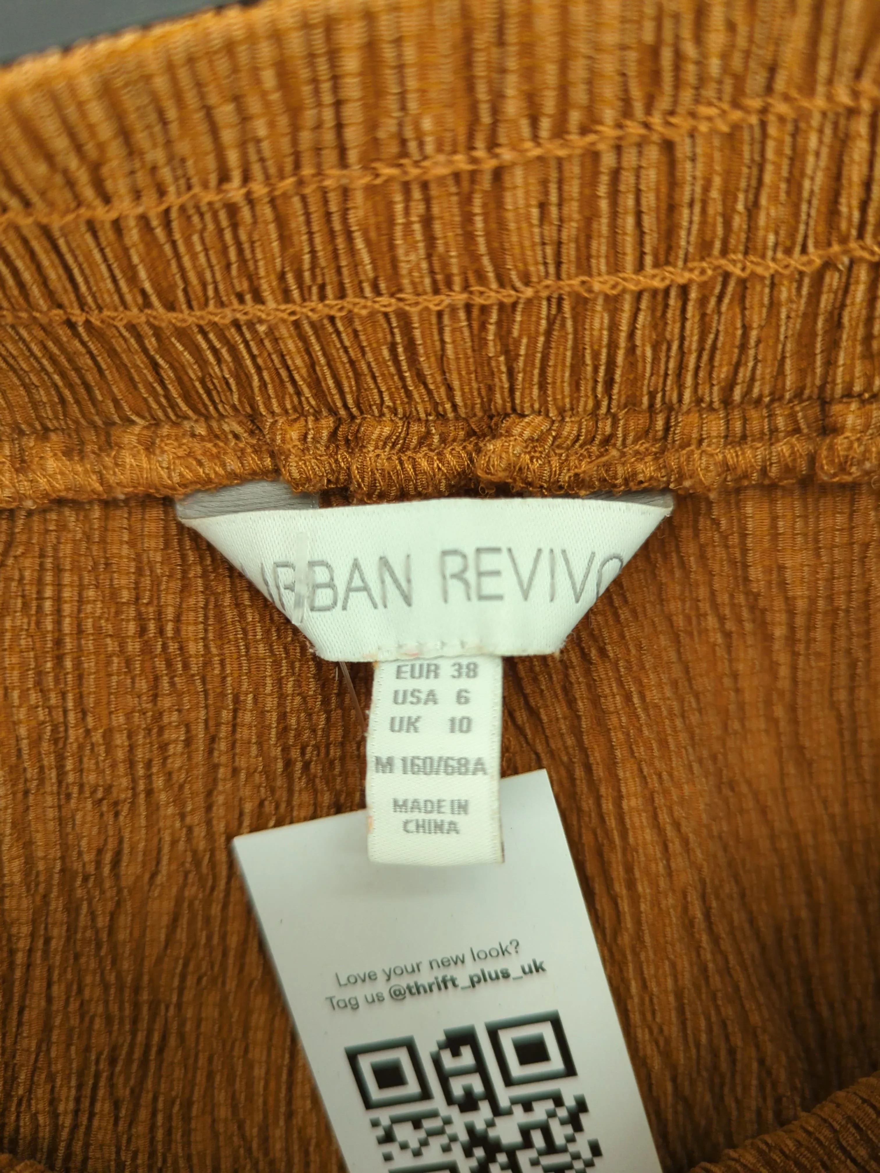 Urban Revivo Women's Sports Bottoms UK 8 Tan