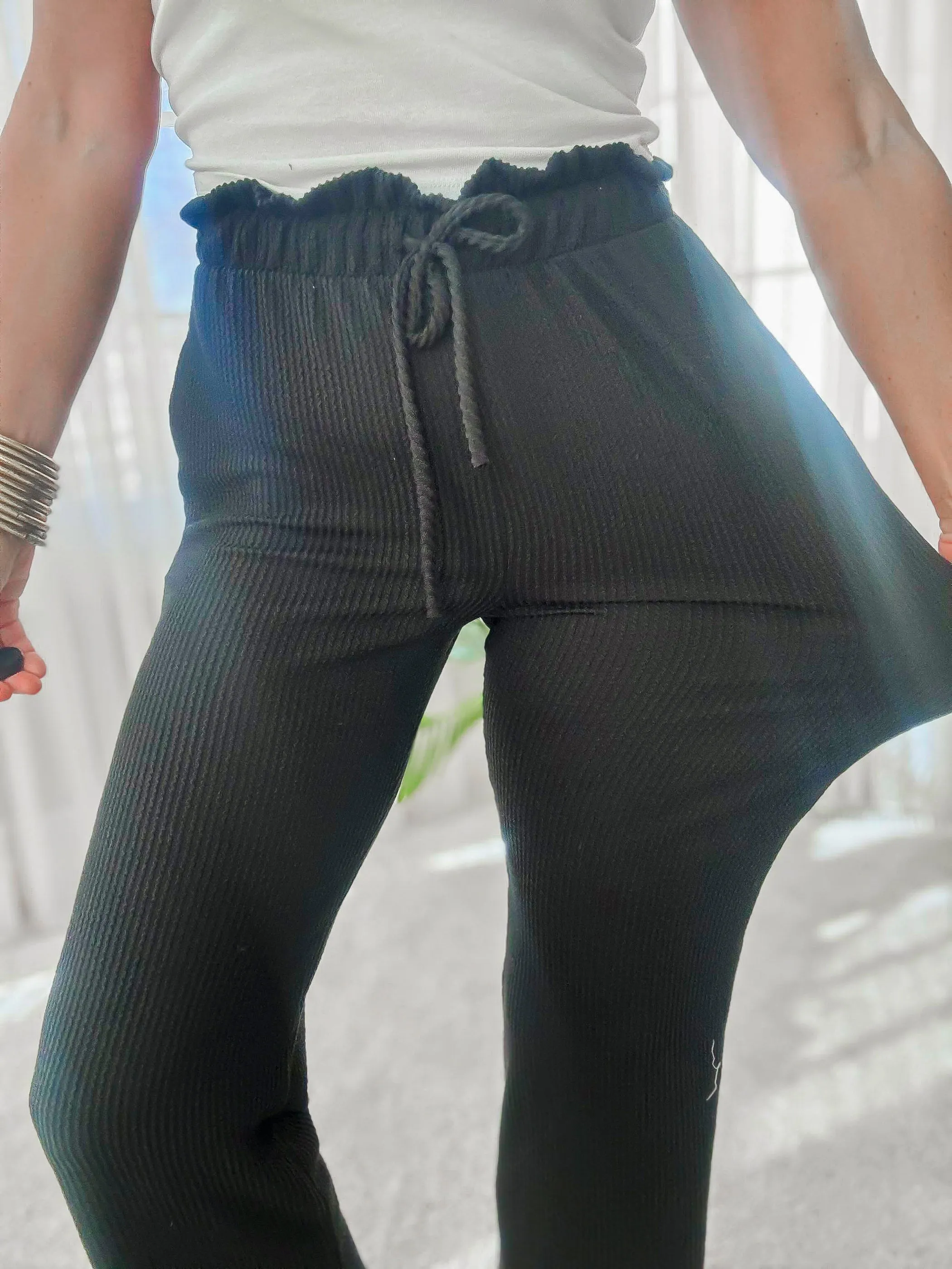 Urban Ribbed Casual Pants