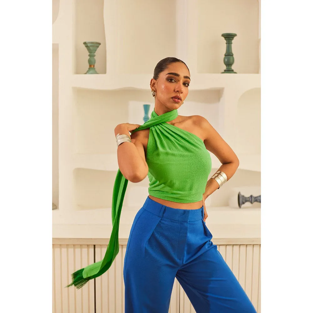Urban Suburban Blue Wide Leg Trouser