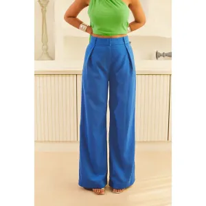 Urban Suburban Blue Wide Leg Trouser