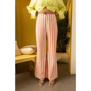 Urban Suburban Peach and White Striped Pants