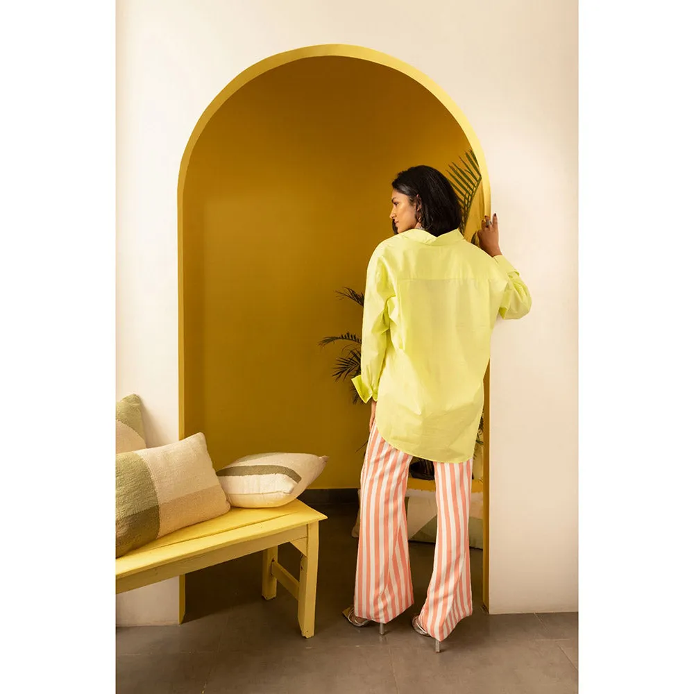 Urban Suburban Peach and White Striped Pants