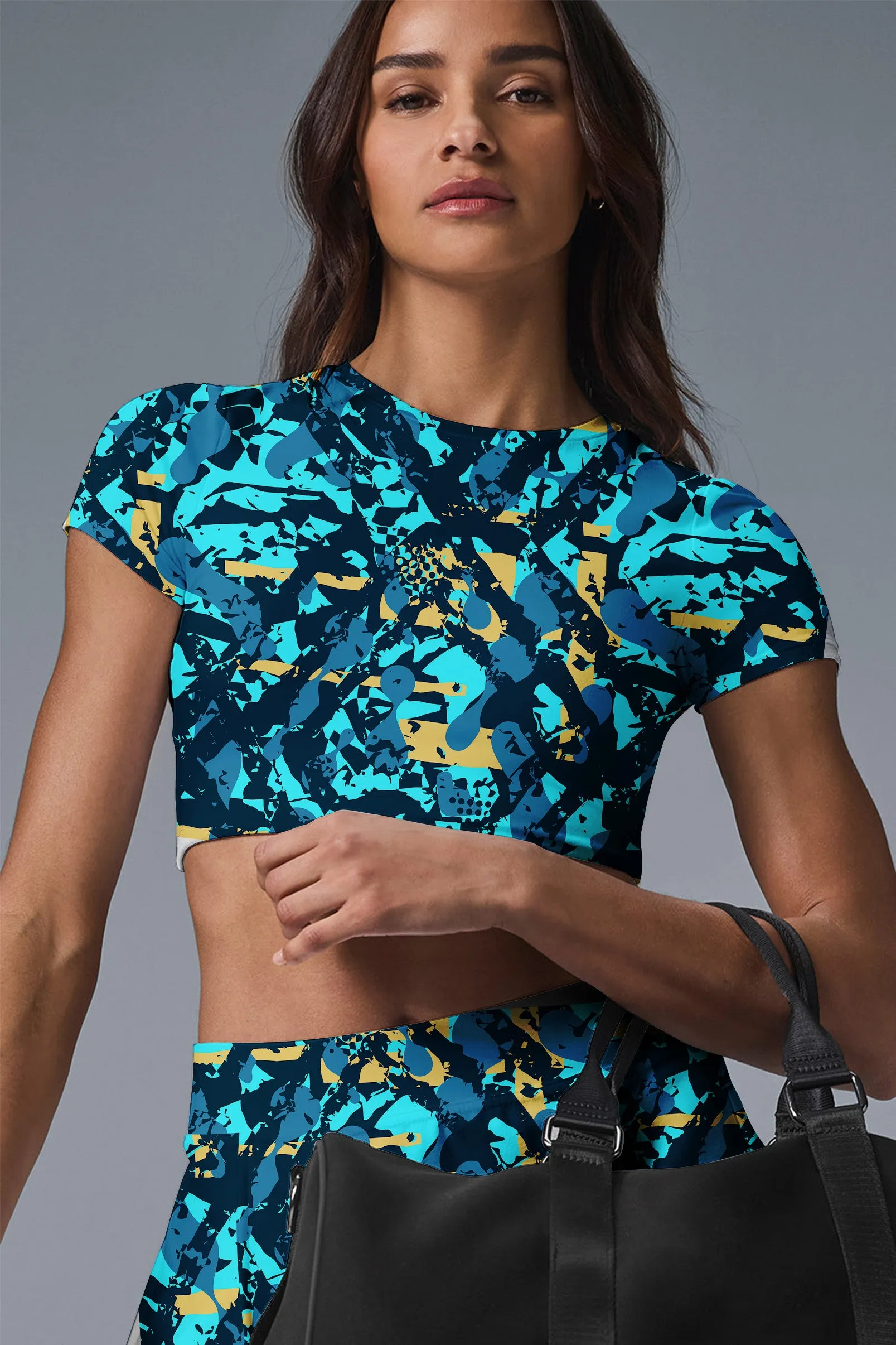 Urban Velocity 2-Piece Active Set – Women’s Crop Top & Skort for Tennis, Pickleball & Training