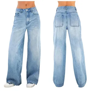Urban Vibe Wide-Leg High-Waist Jeans