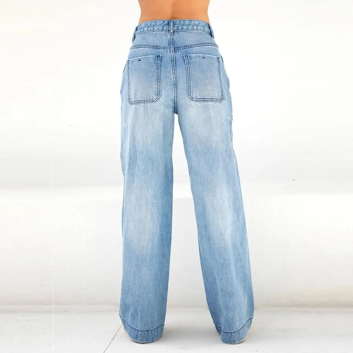 Urban Vibe Wide-Leg High-Waist Jeans