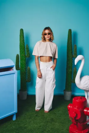 Urban Wide Leg Pant White