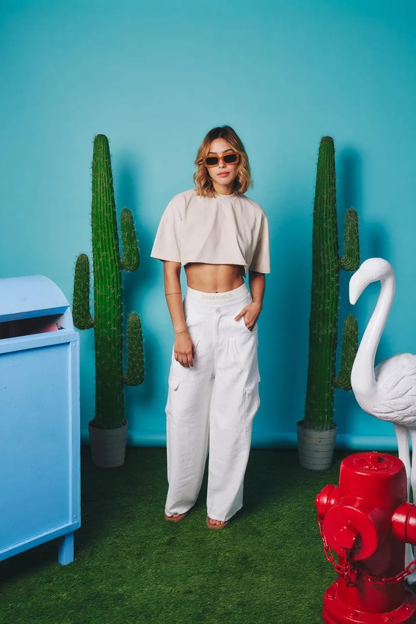 Urban Wide Leg Pant White