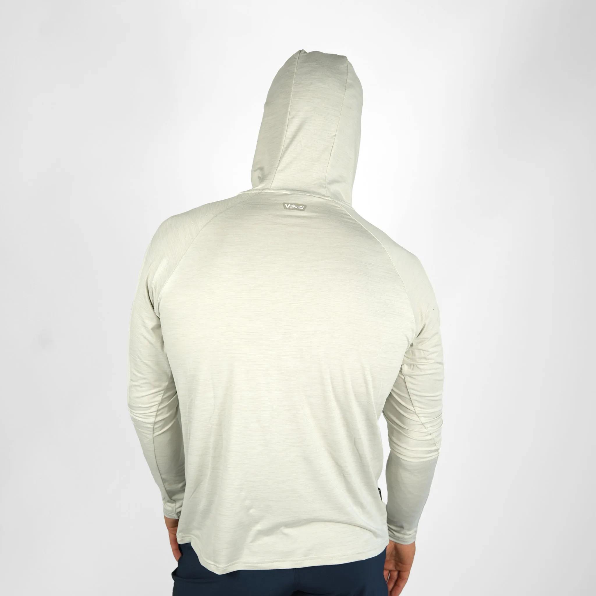 UV Ocean Tech L/S Hooded Top - BAR KARATE Silver