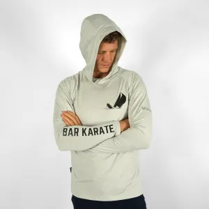 UV Ocean Tech L/S Hooded Top - BAR KARATE Silver