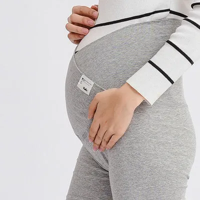 V Low Waist Belly Maternity Legging Spring Autumn Fashion Knitted Clothes for Pregnant Women