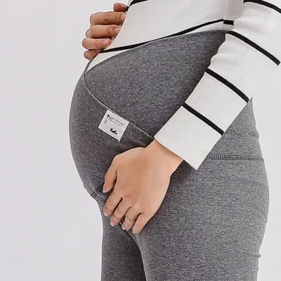V Low Waist Belly Maternity Legging Spring Autumn Fashion Knitted Clothes for Pregnant Women