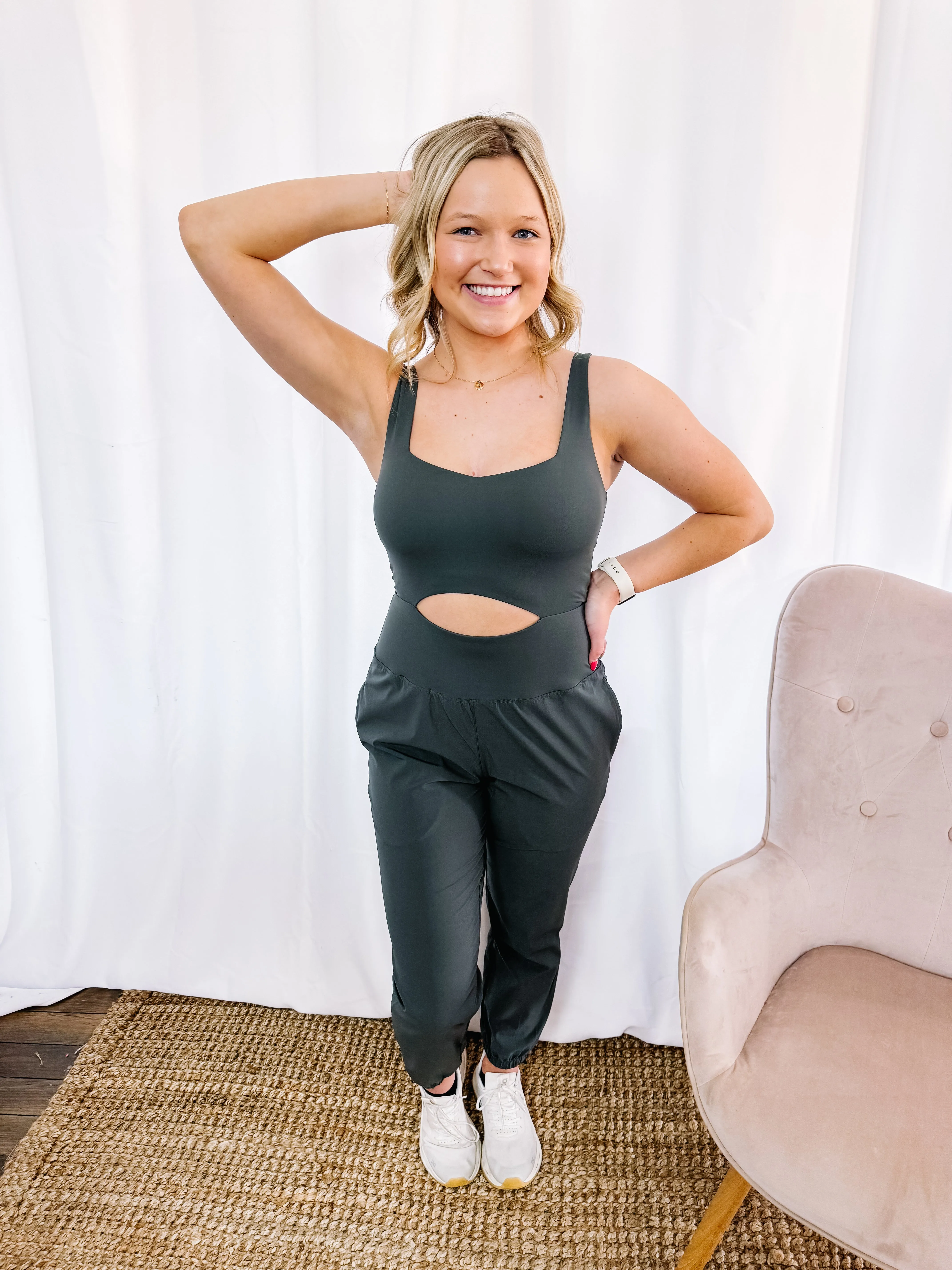 Verona- Active Jumpsuit With Cut Out