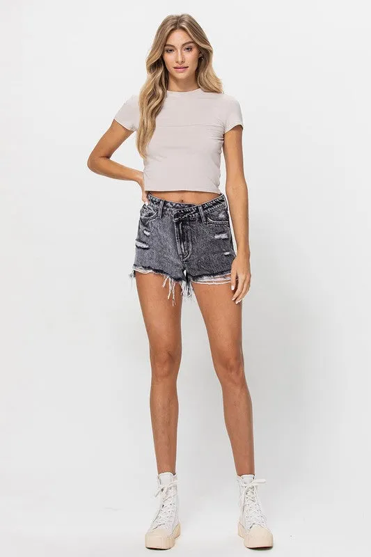 VERVET by Flying Monkey Super High Rise 2 Toned Short