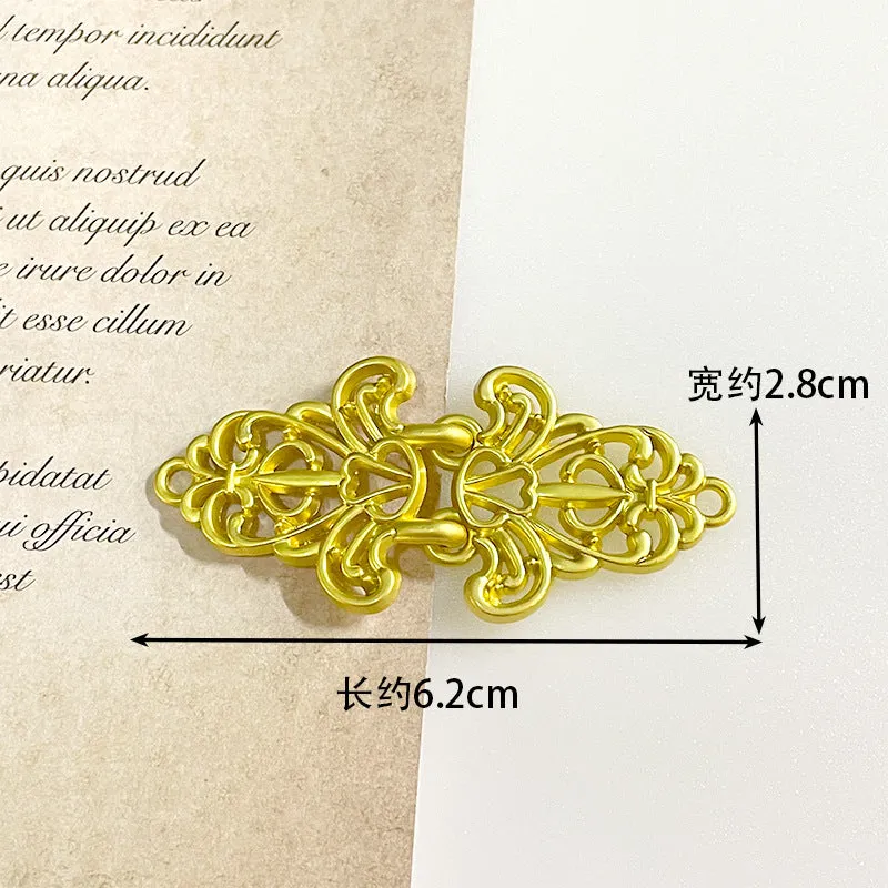 Vintage Chinese Style Metal Frog Buttons for Hanfu 14 Pack(7 Styles)