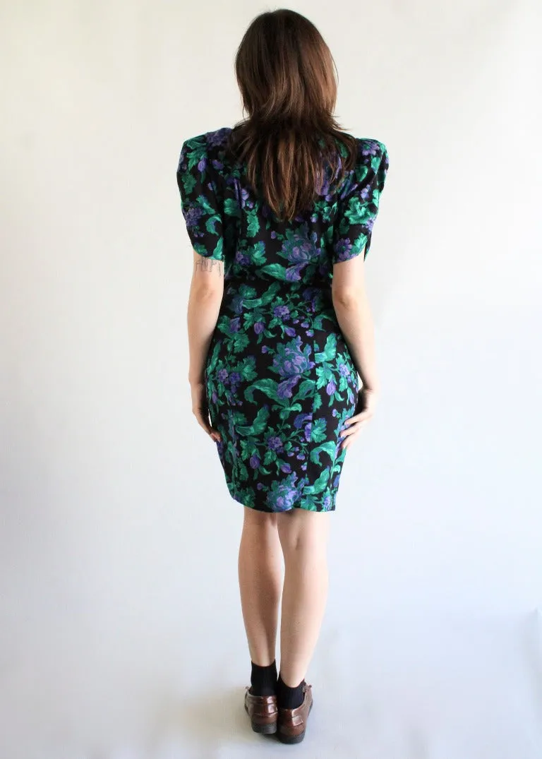 Vintage Floral Dress D0221