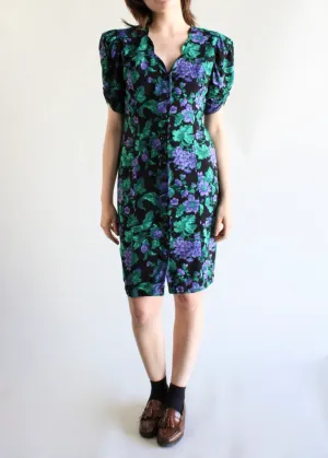 Vintage Floral Dress D0221