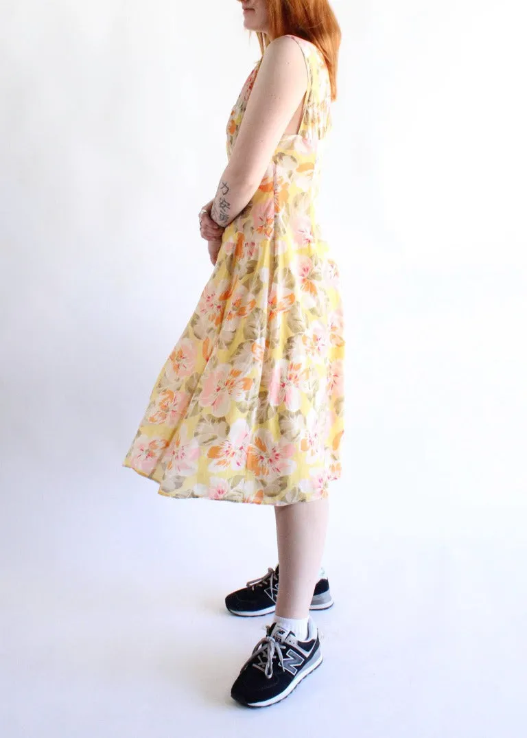 Vintage Floral Dress D0505