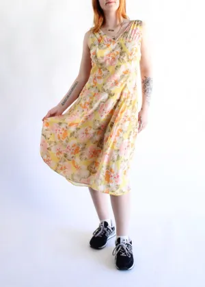 Vintage Floral Dress D0505