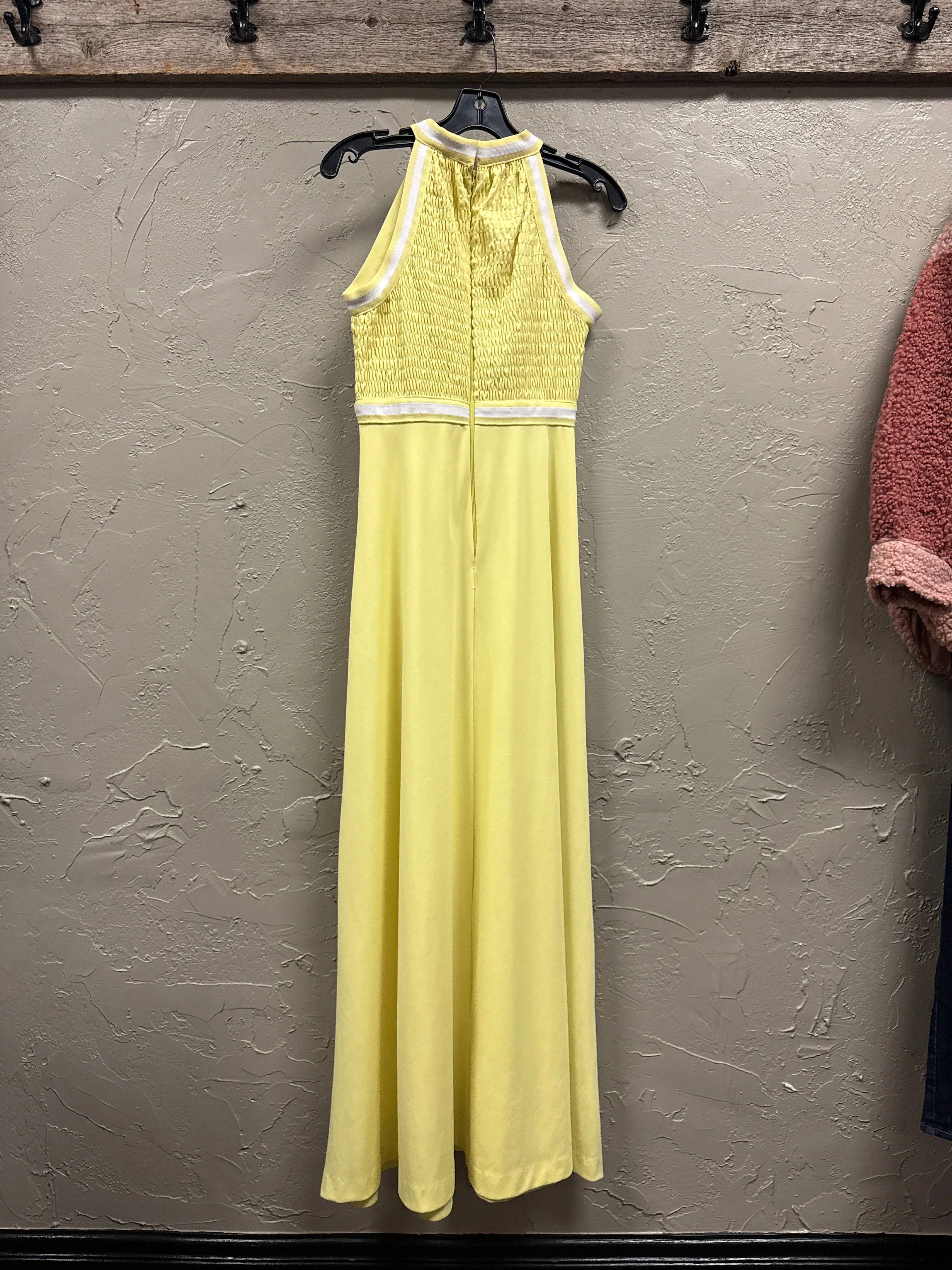 VINTAGE HALTER MAXI DRESS