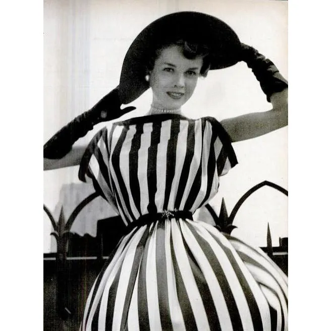 Vintage Henry Rosenfeld Blue Crystal Pleated Nylon Dress 1950s 40-28-Free