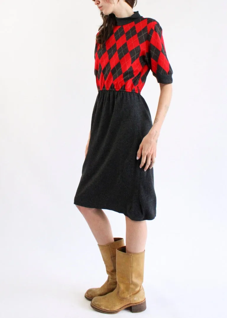 Vintage Knit Dress D0558