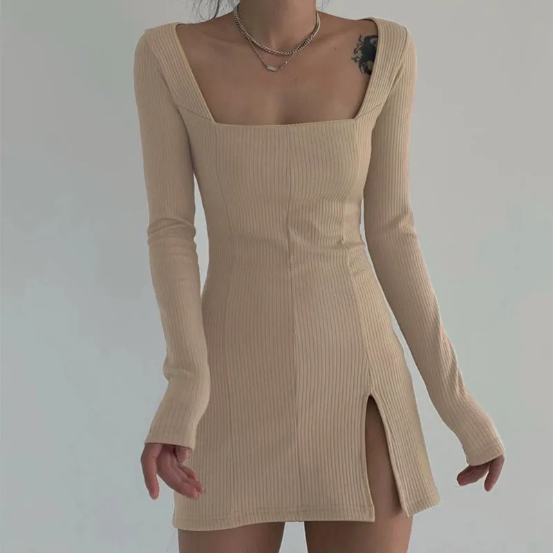 vintage long sleeve dress  KF50101