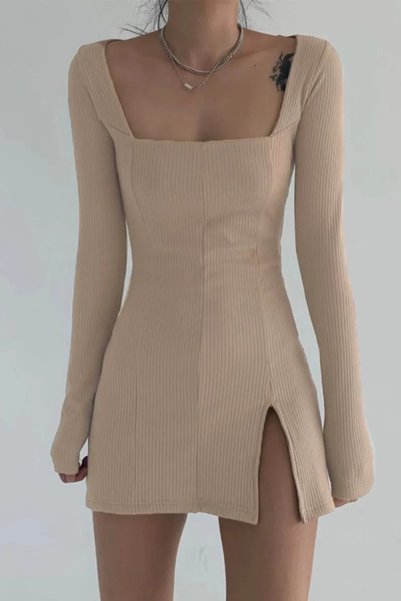 vintage long sleeve dress  KF50101
