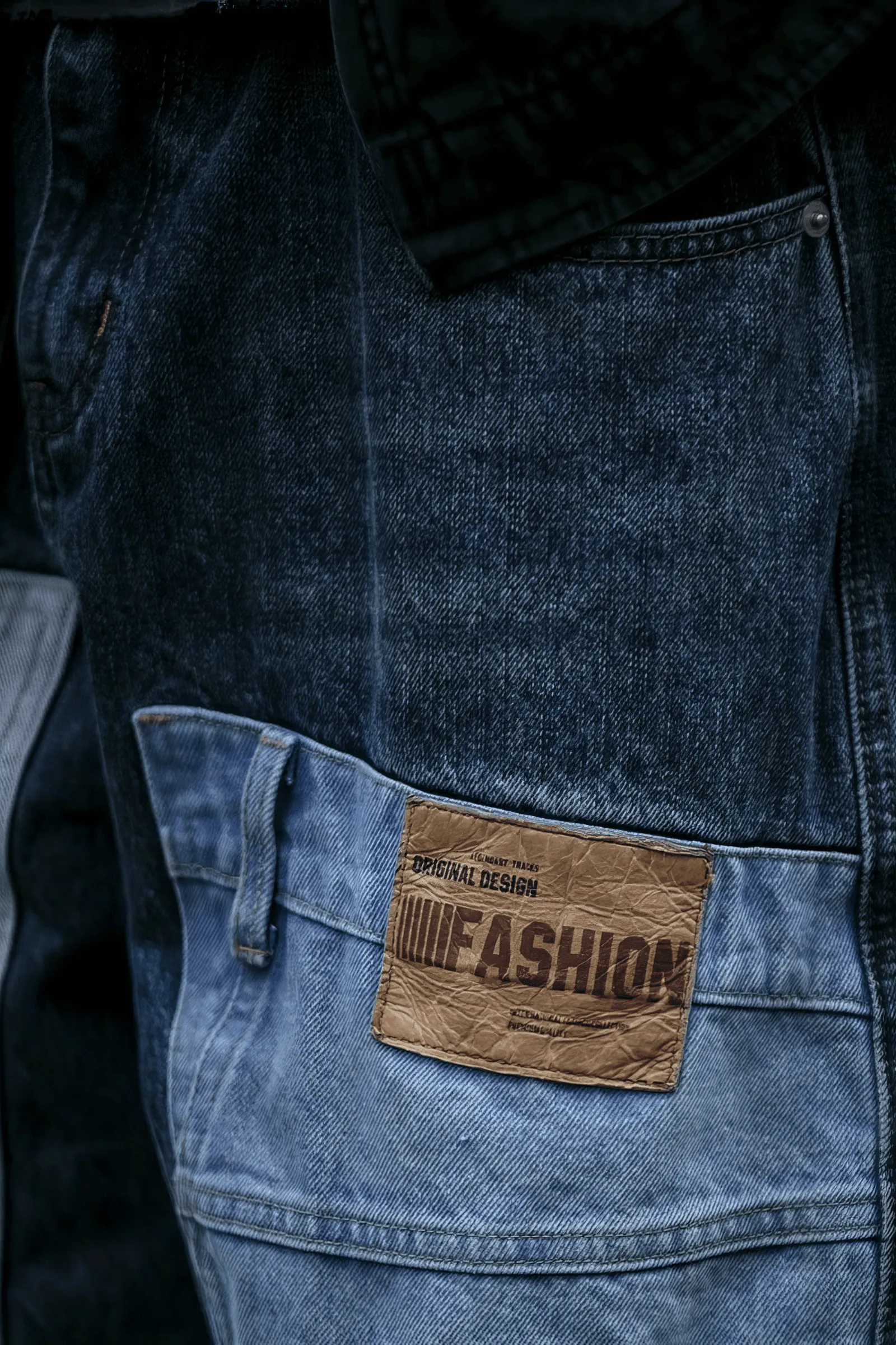 Vintage Washed 15oz Denim Cargo Pants – Loose Fit